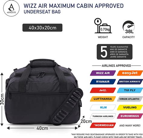 40x30x20 cabin bag argos.